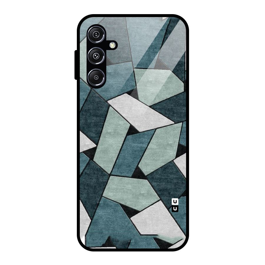 Concrete Green Abstract Glass Back Case for Galaxy M34 5G