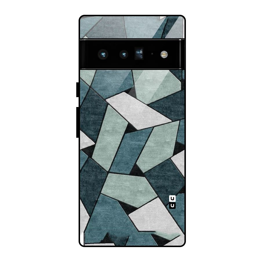 Concrete Green Abstract Glass Back Case for Google Pixel 6 Pro