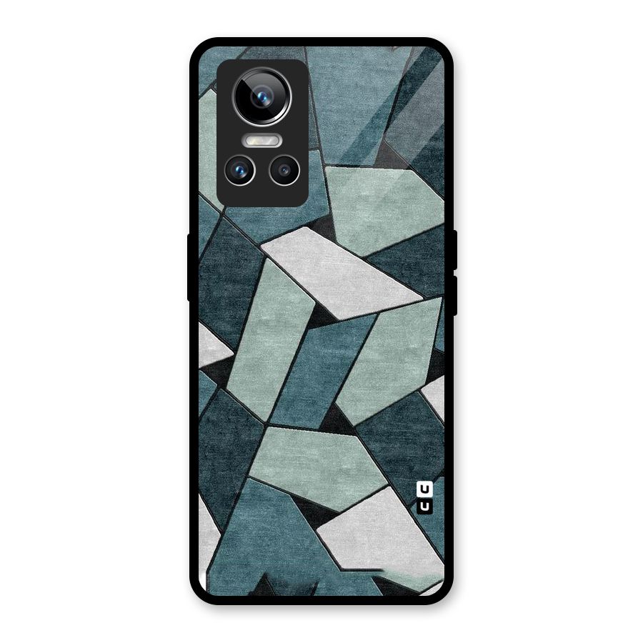 Concrete Green Abstract Glass Back Case for Realme GT Neo 3