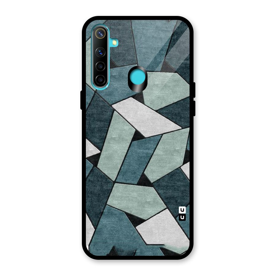 Concrete Green Abstract Glass Back Case for Realme Narzo 10