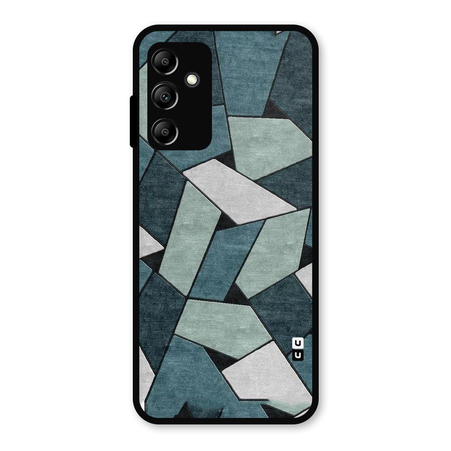 Concrete Green Abstract Metal Back Case for Galaxy A14 5G
