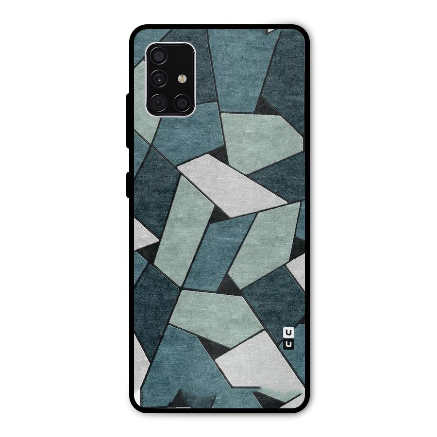 Concrete Green Abstract Metal Back Case for Galaxy A51