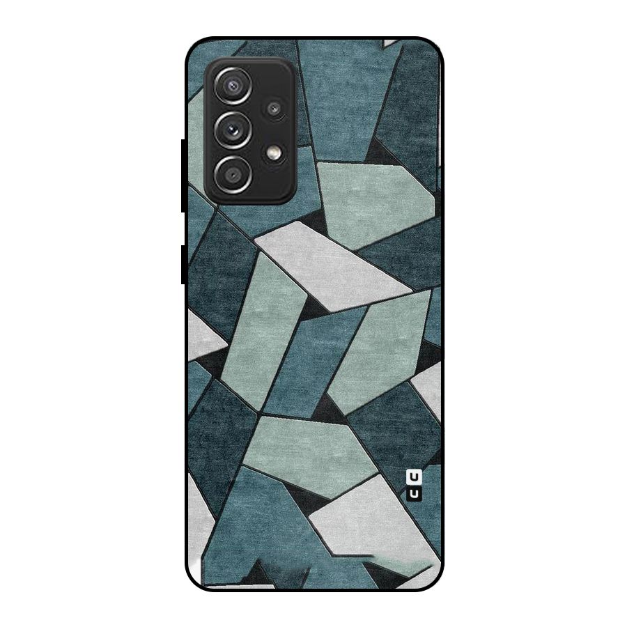 Concrete Green Abstract Metal Back Case for Galaxy A52