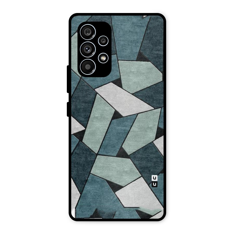 Concrete Green Abstract Metal Back Case for Galaxy A53 5G