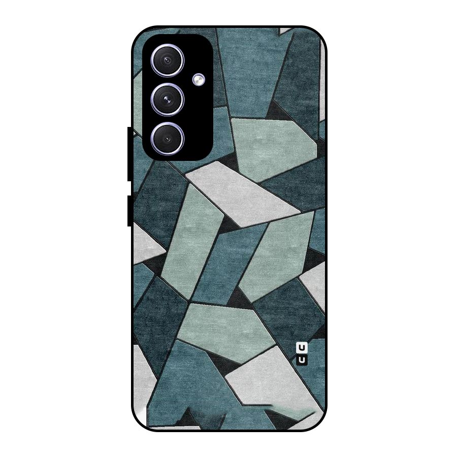 Concrete Green Abstract Metal Back Case for Galaxy A54