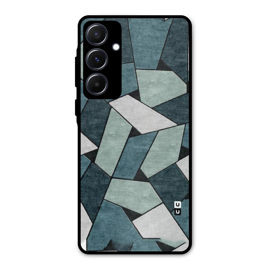 Concrete Green Abstract Metal Back Case for Galaxy A55