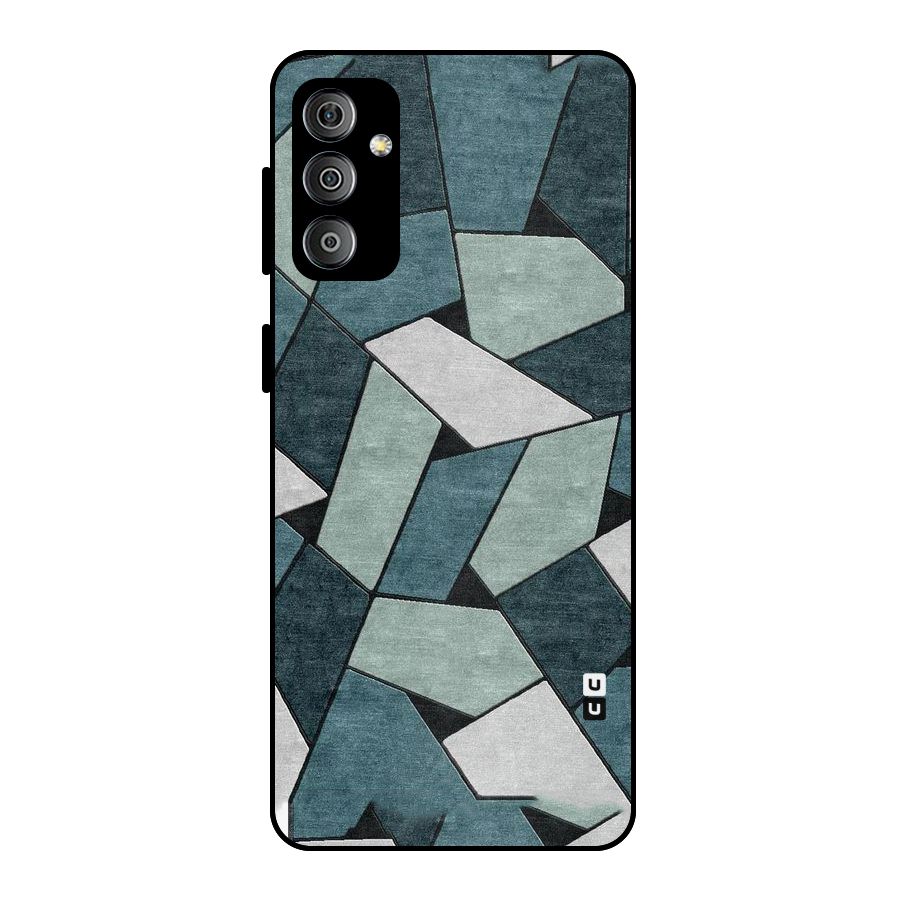 Concrete Green Abstract Metal Back Case for Galaxy F23