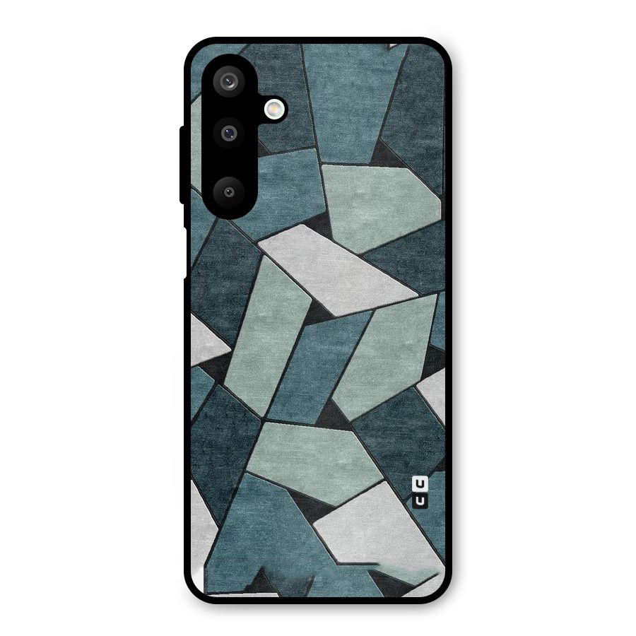 Concrete Green Abstract Metal Back Case for Galaxy M16