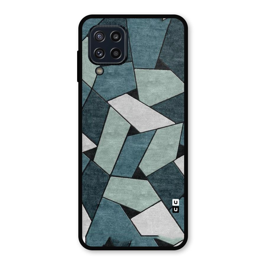 Concrete Green Abstract Metal Back Case for Galaxy M32
