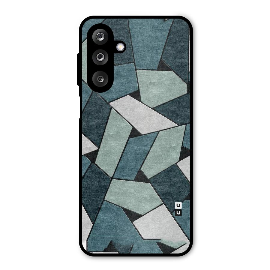Concrete Green Abstract Metal Back Case for Galaxy M36