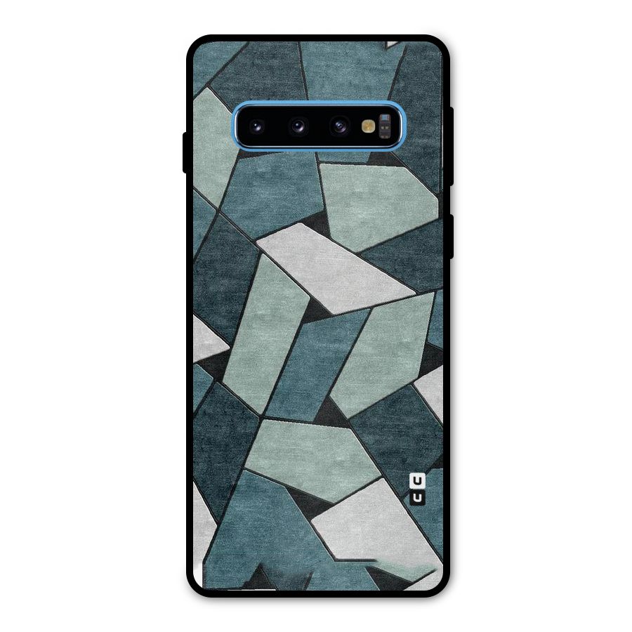Concrete Green Abstract Metal Back Case for Galaxy S10