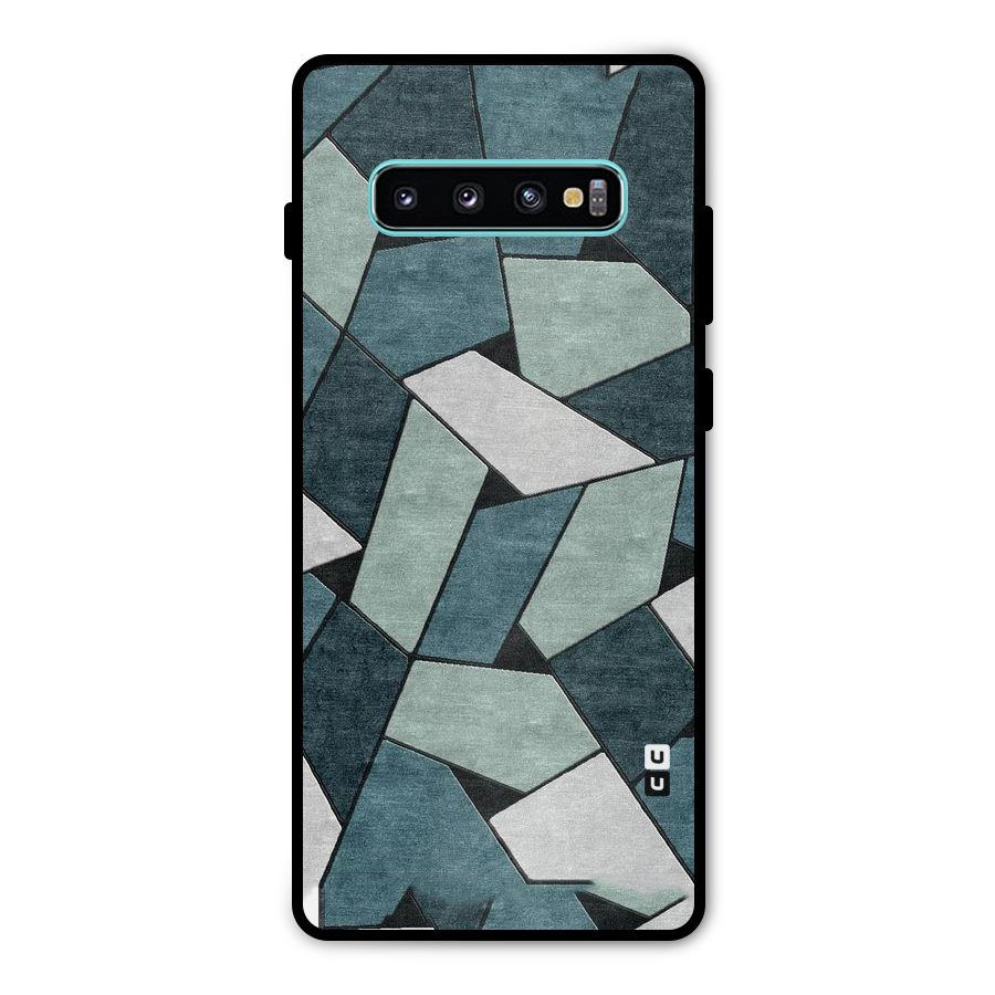 Concrete Green Abstract Metal Back Case for Galaxy S10 Plus