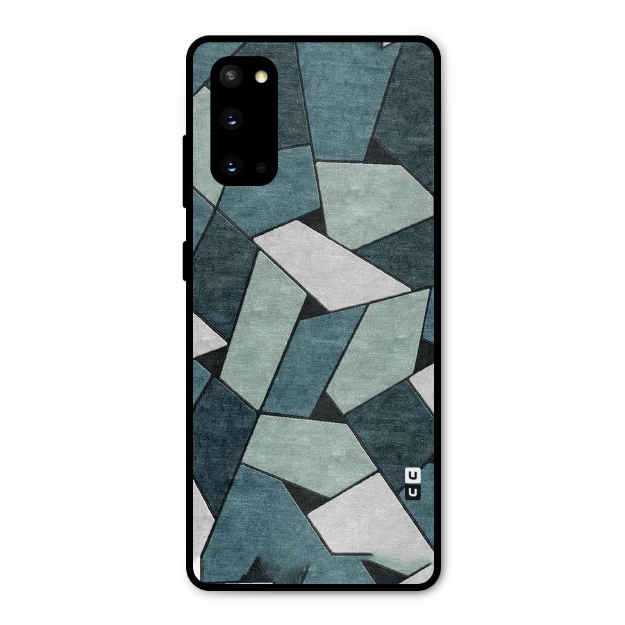 Concrete Green Abstract Metal Back Case for Galaxy S20