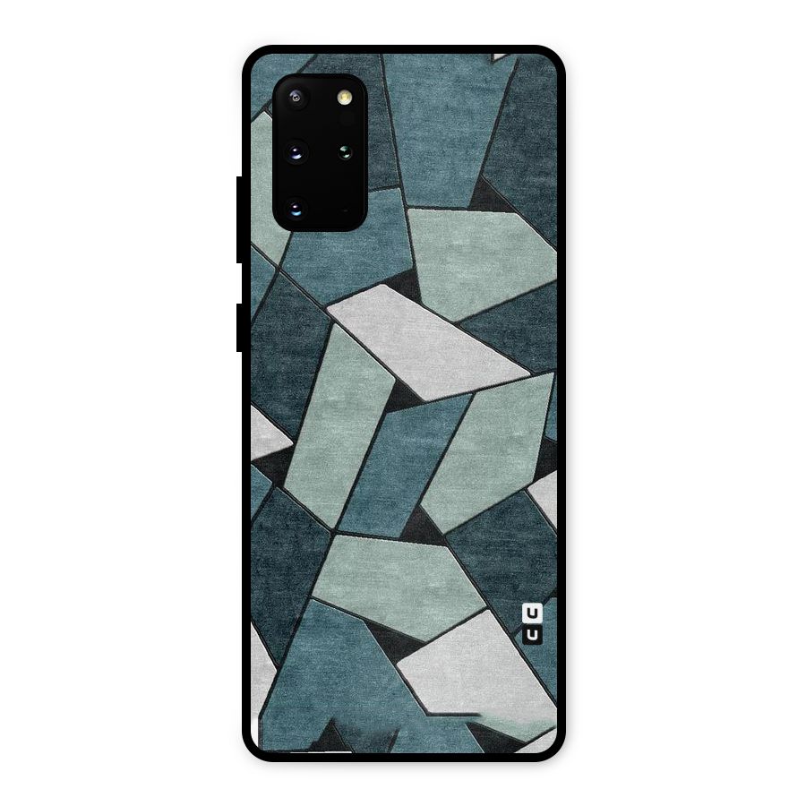 Concrete Green Abstract Metal Back Case for Galaxy S20 Plus