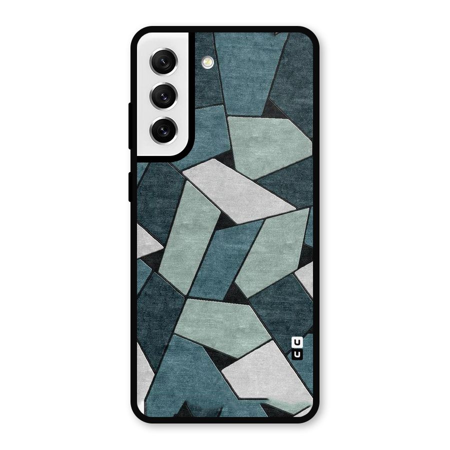Concrete Green Abstract Metal Back Case for Galaxy S21 FE 5G