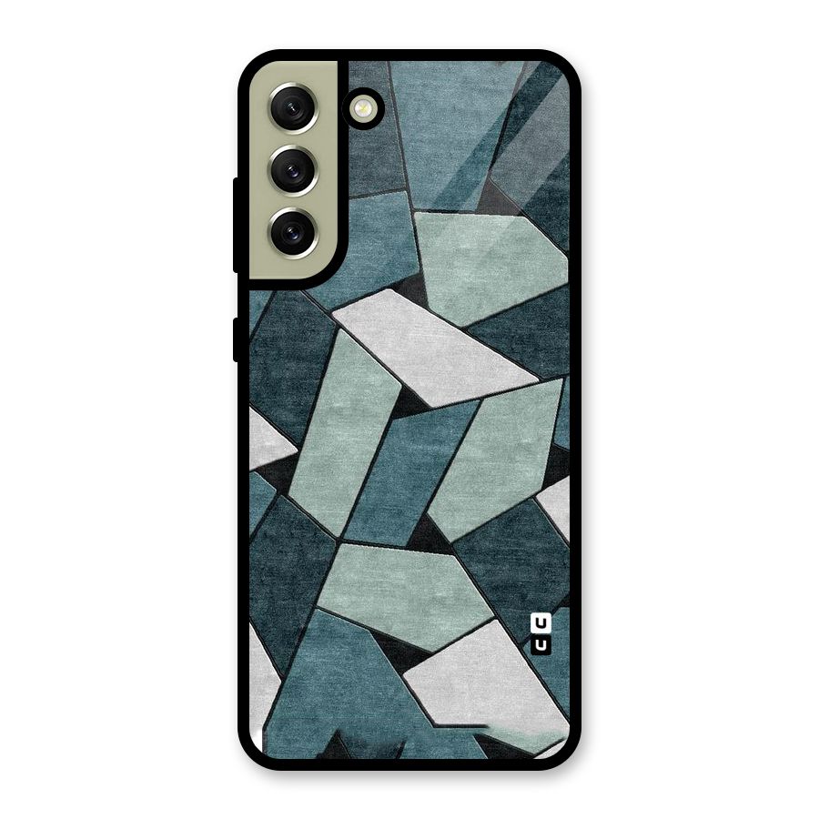 Concrete Green Abstract Metal Back Case for Galaxy S21 FE 5G (2023)