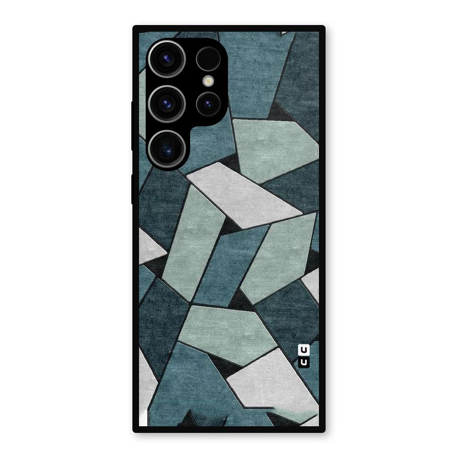 Concrete Green Abstract Metal Back Case for Galaxy S23 Ultra