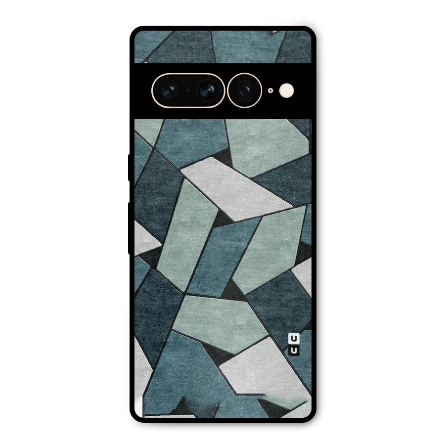 Concrete Green Abstract Metal Back Case for Google Pixel 7 Pro