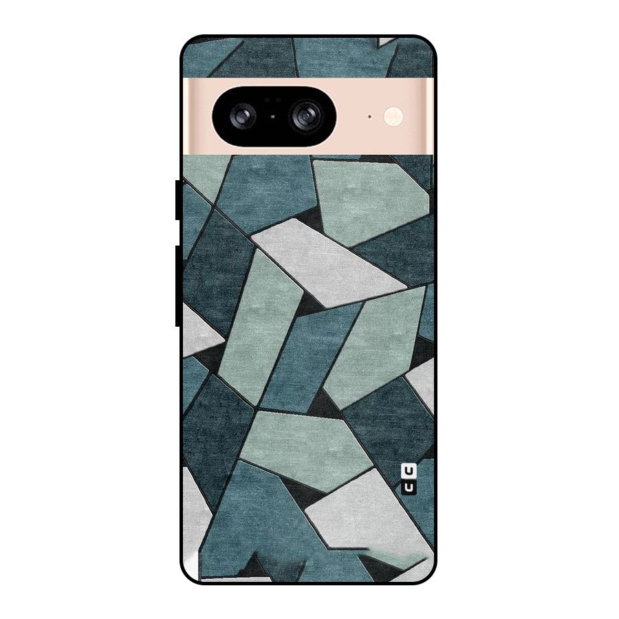 Concrete Green Abstract Metal Back Case for Google Pixel 8