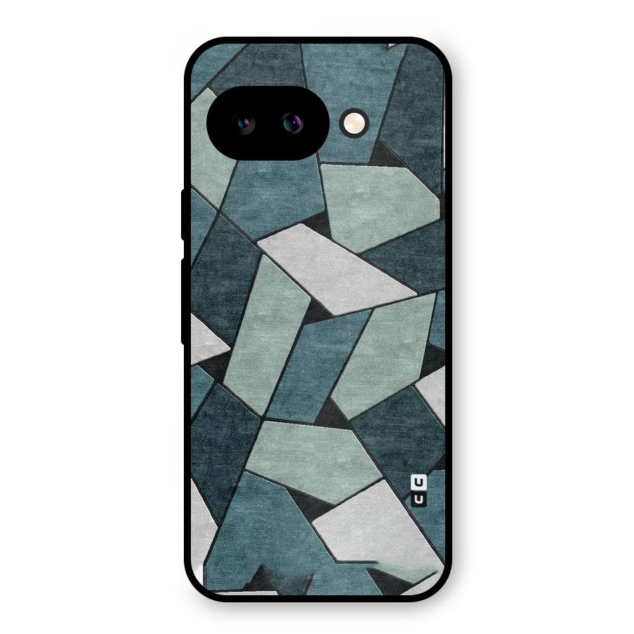 Concrete Green Abstract Metal Back Case for Google Pixel 9a