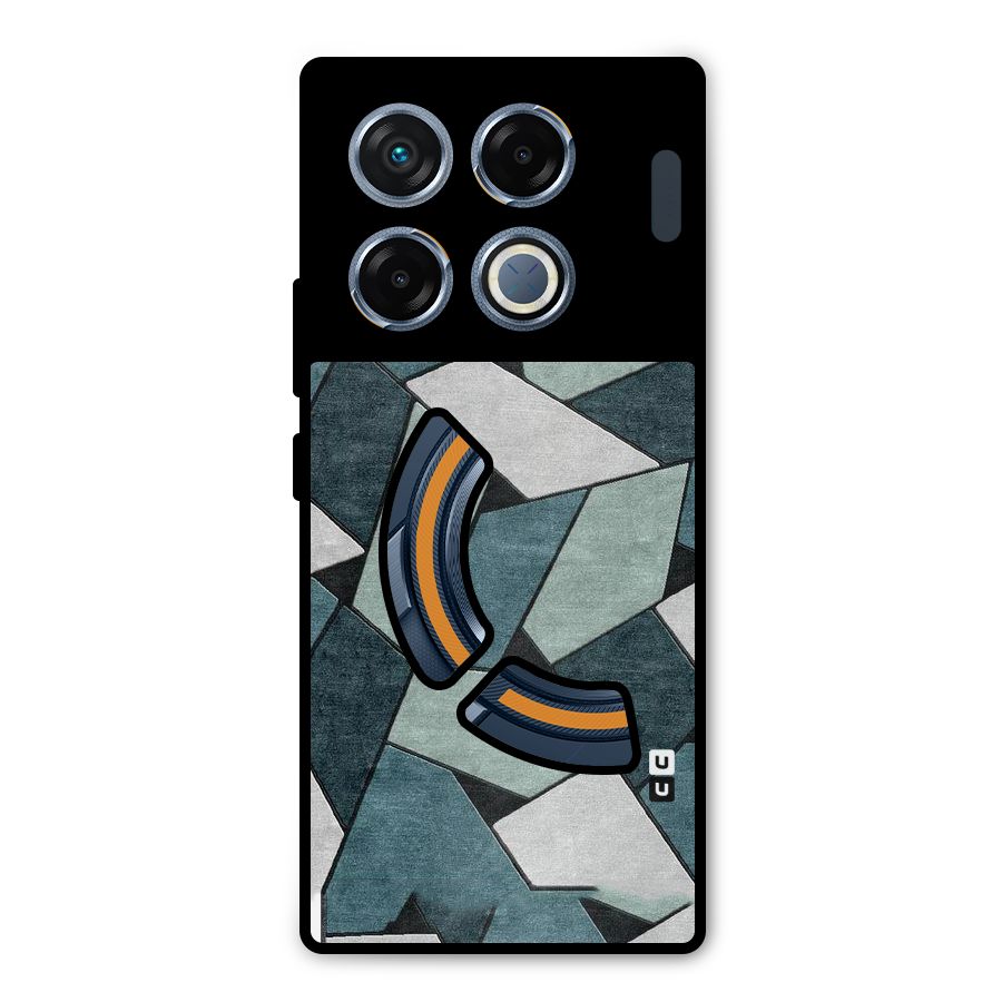 Concrete Green Abstract Metal Back Case for Infinix GT 20 Pro