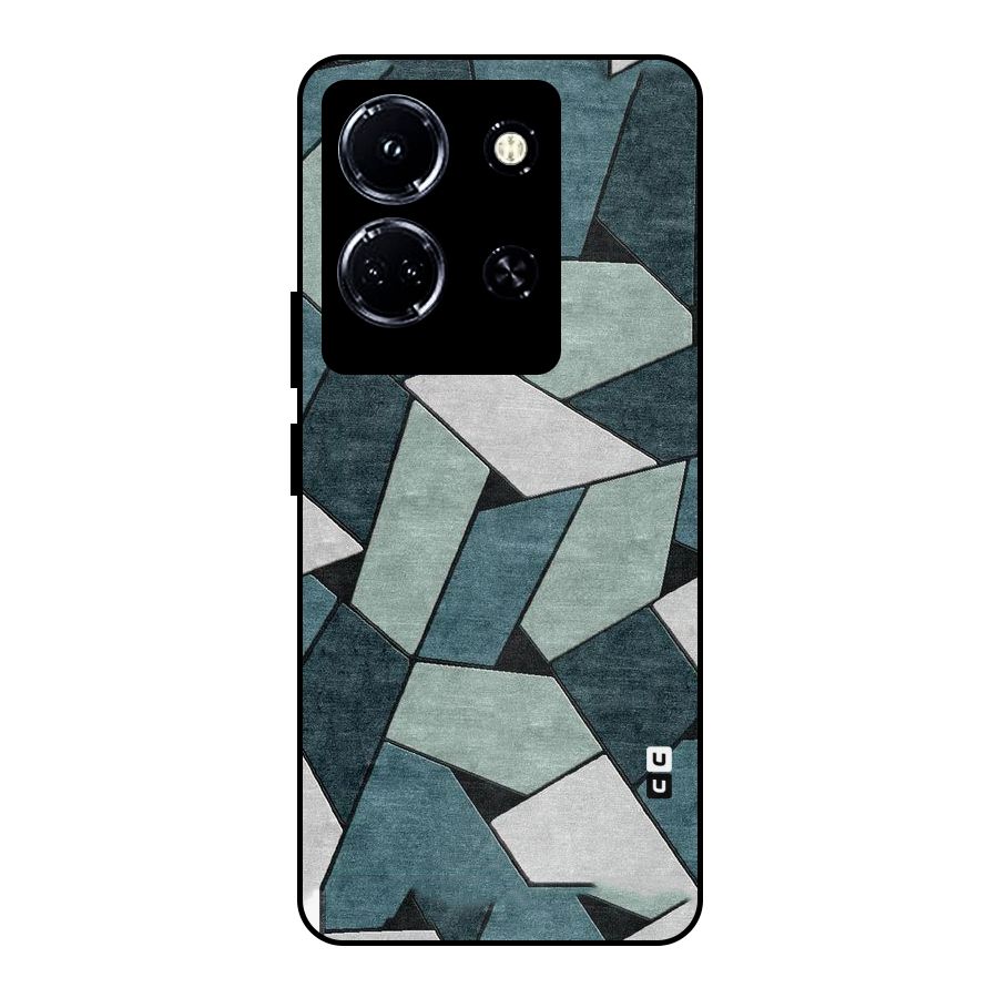 Concrete Green Abstract Metal Back Case for Infinix Note 30 5G