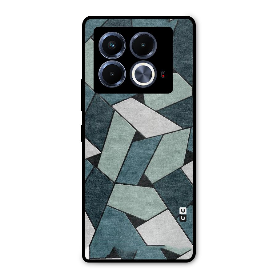 Concrete Green Abstract Metal Back Case for Infinix Note 40 5G