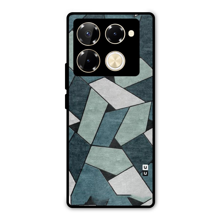 Concrete Green Abstract Metal Back Case for Infinix Note 40 Pro