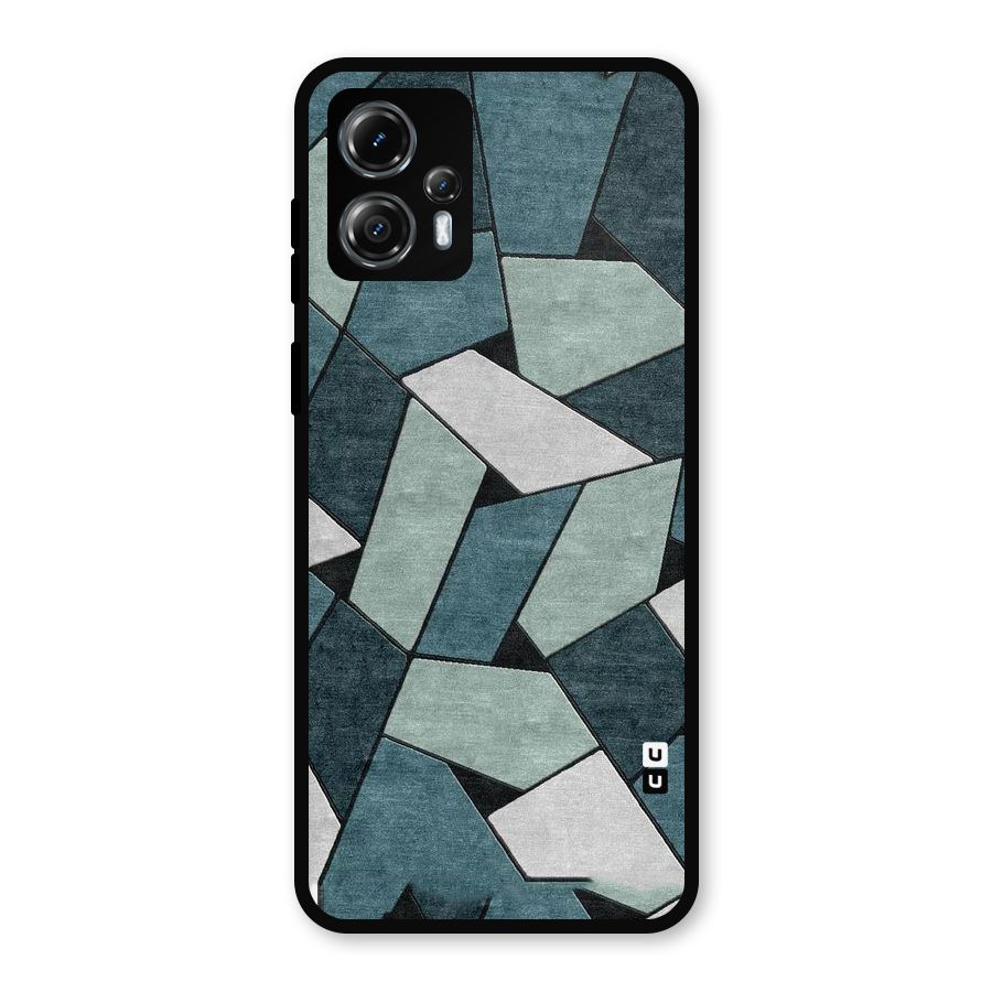 Concrete Green Abstract Metal Back Case for Moto G13