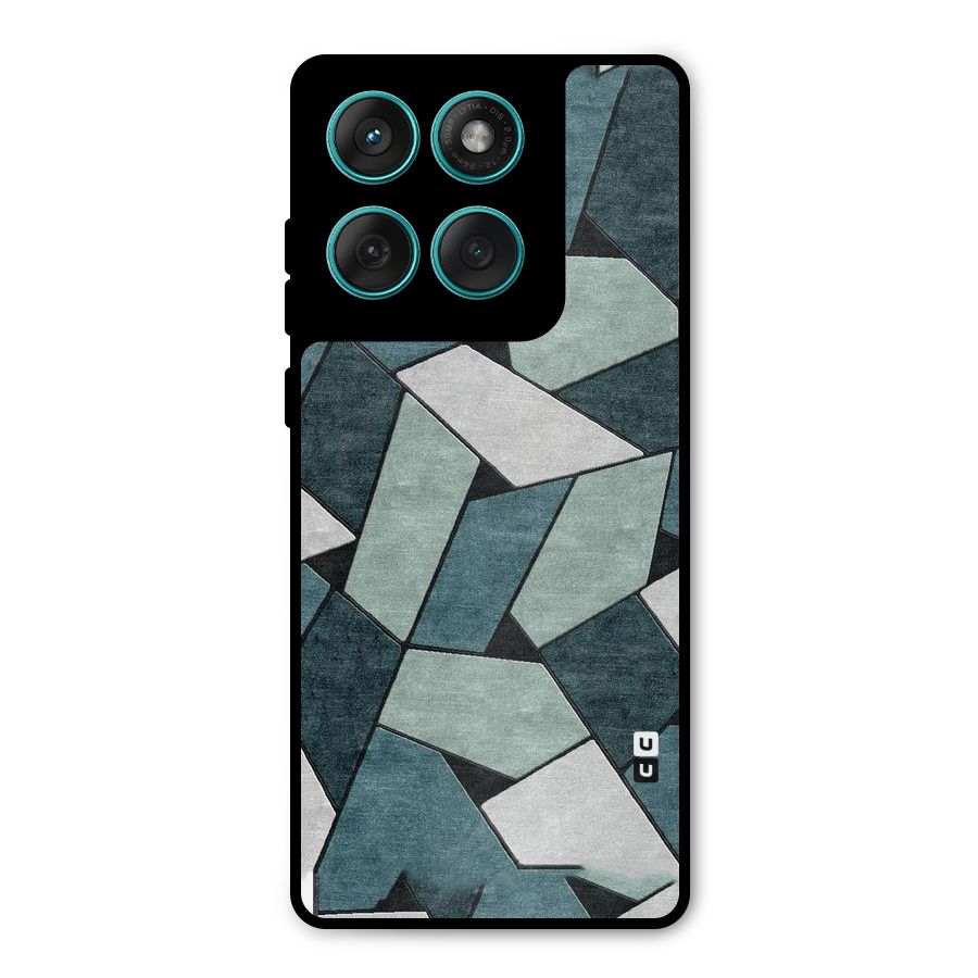 Concrete Green Abstract Metal Back Case for Motorola Edge 60