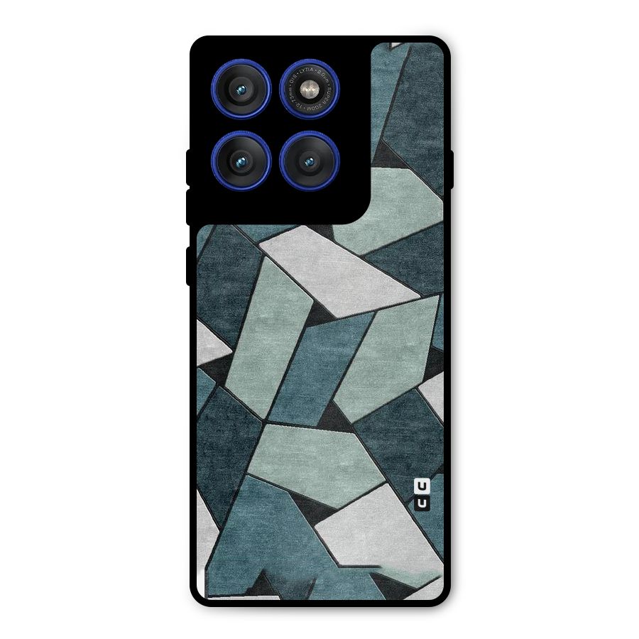 Concrete Green Abstract Metal Back Case for Motorola Edge 60 Pro