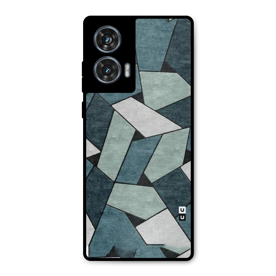 Concrete Green Abstract Metal Back Case for Motorola G96