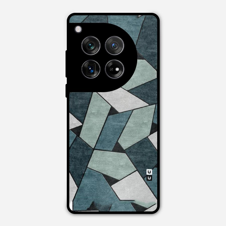 Concrete Green Abstract Metal Back Case for OnePlus 12