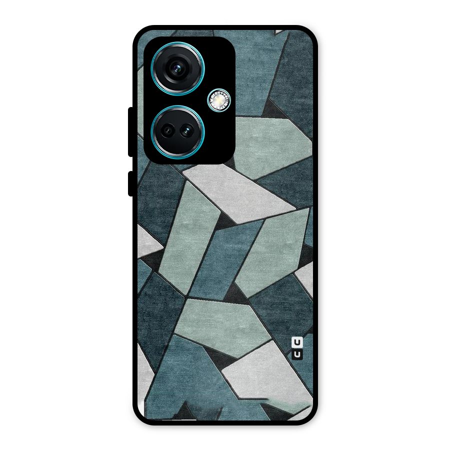 Concrete Green Abstract Metal Back Case for OnePlus Nord CE 3 5G