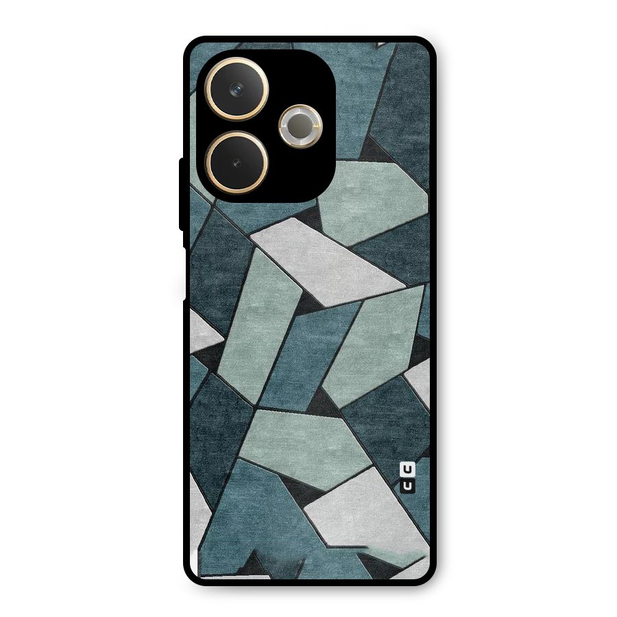 Concrete Green Abstract Metal Back Case for Oppo A5 Pro