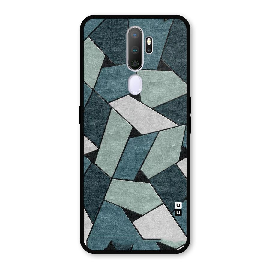 Concrete Green Abstract Metal Back Case for Oppo A9 (2020)