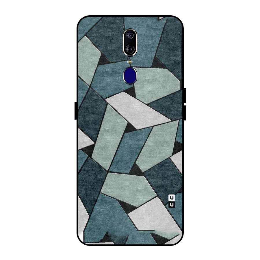 Concrete Green Abstract Metal Back Case for Oppo F11