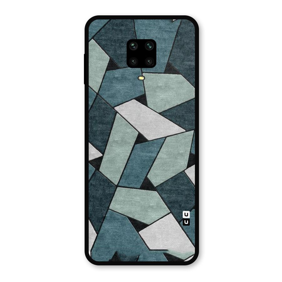 Concrete Green Abstract Metal Back Case for Poco M2