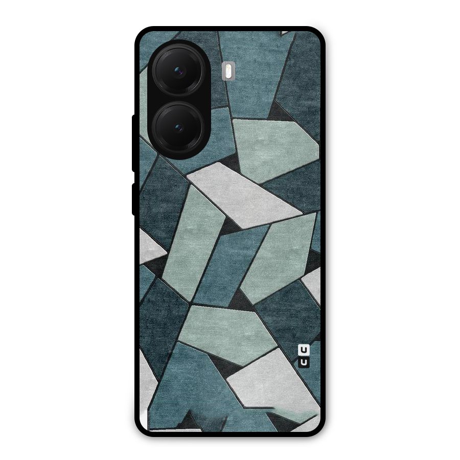 Concrete Green Abstract Metal Back Case for Poco X7 Pro