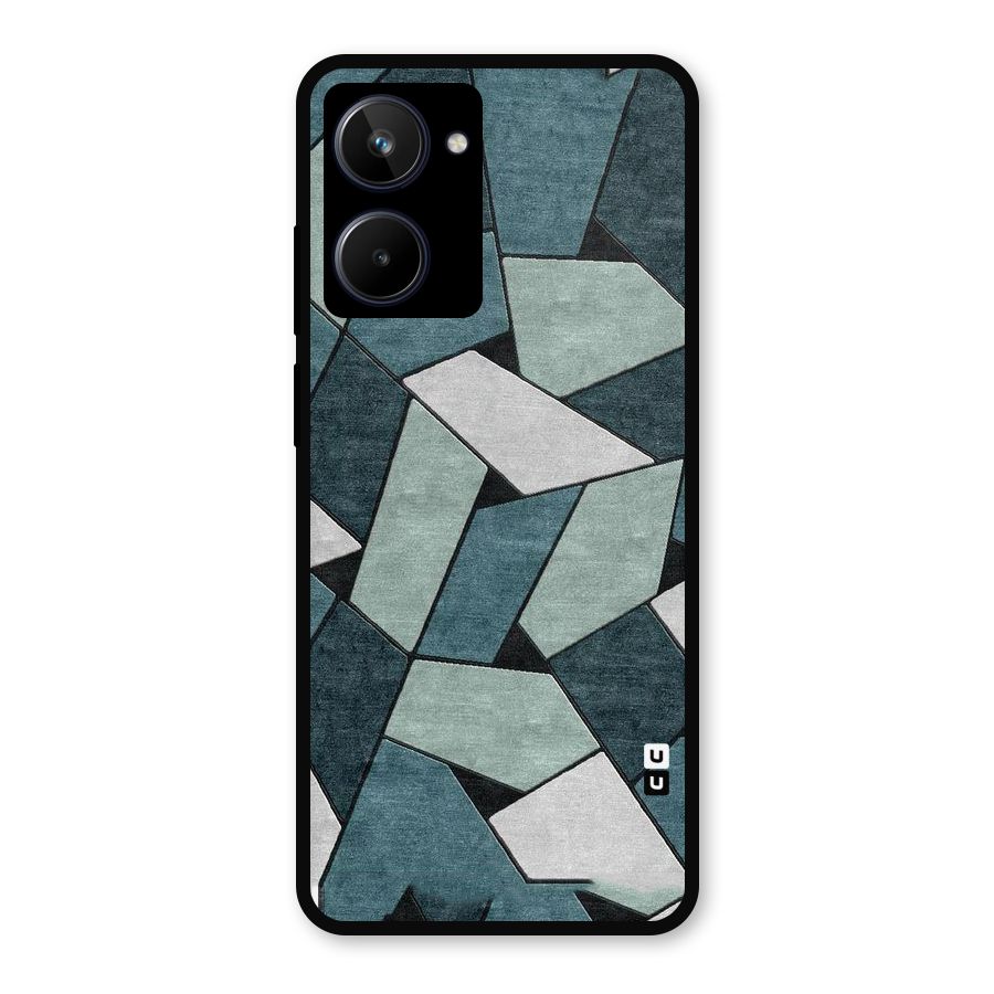 Concrete Green Abstract Metal Back Case for Realme 10