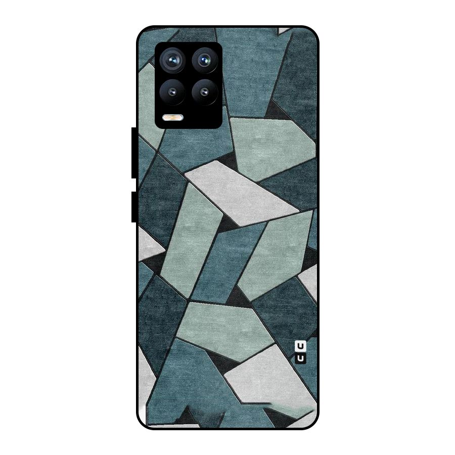 Concrete Green Abstract Metal Back Case for Realme 8 Pro