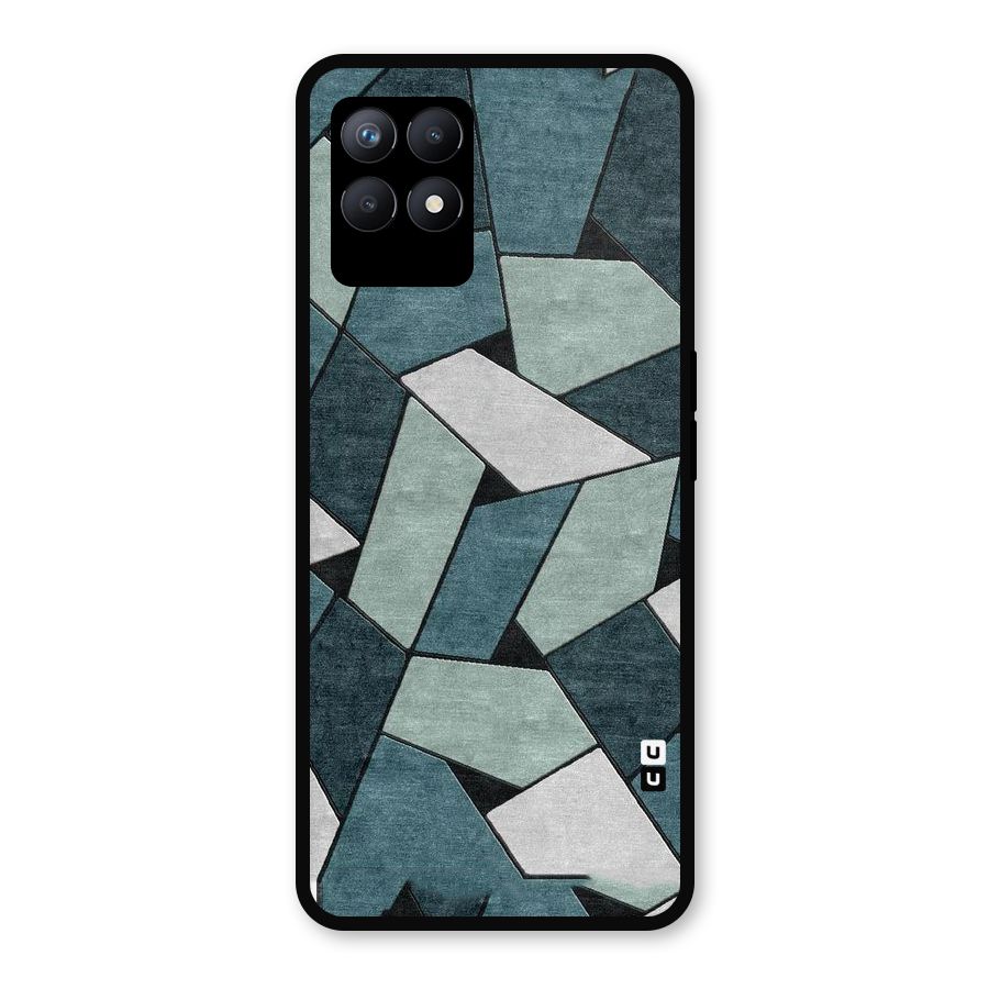 Concrete Green Abstract Metal Back Case for Realme 8i