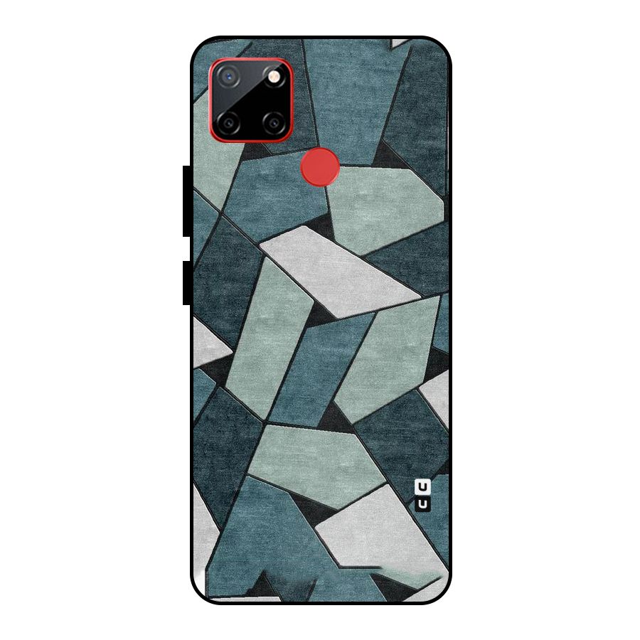 Concrete Green Abstract Metal Back Case for Realme C12
