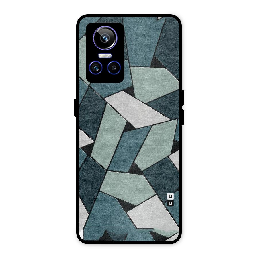 Concrete Green Abstract Metal Back Case for Realme GT Neo 3