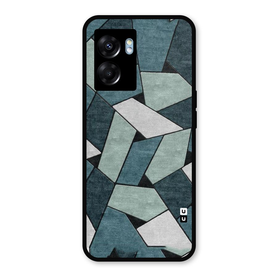 Concrete Green Abstract Metal Back Case for Realme Narzo 50 5G