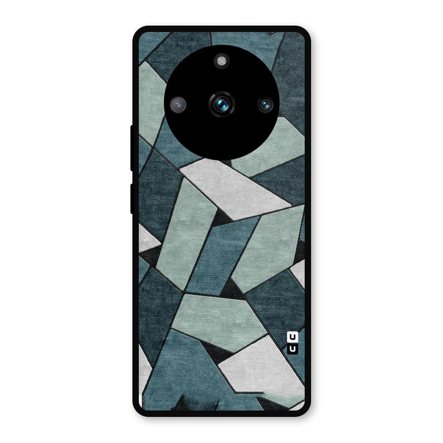 Concrete Green Abstract Metal Back Case for Realme Narzo 60 Pro