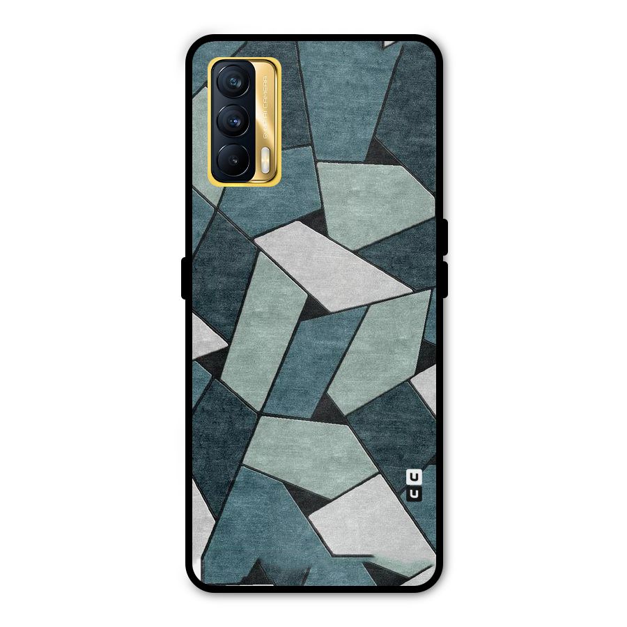 Concrete Green Abstract Metal Back Case for Realme X7