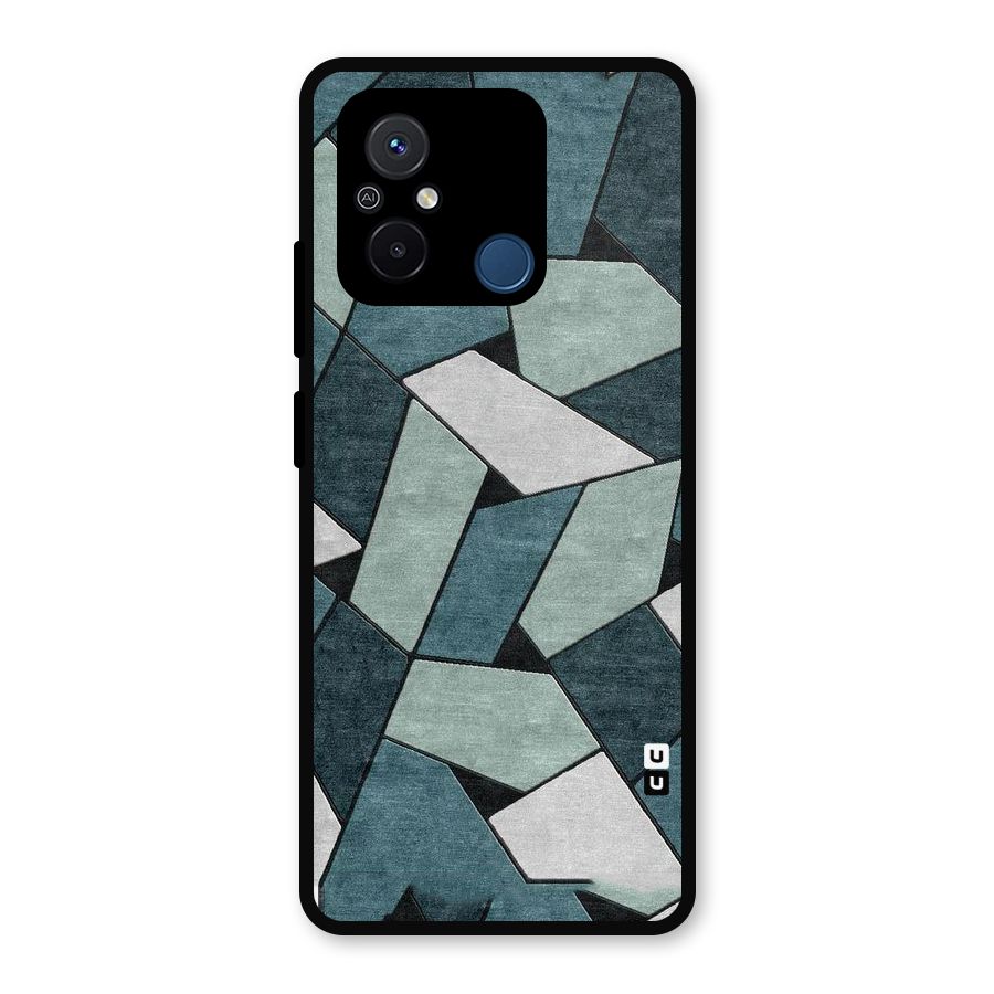 Concrete Green Abstract Metal Back Case for Redmi 12C