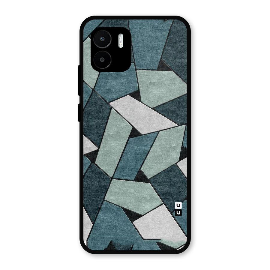 Concrete Green Abstract Metal Back Case for Redmi A2