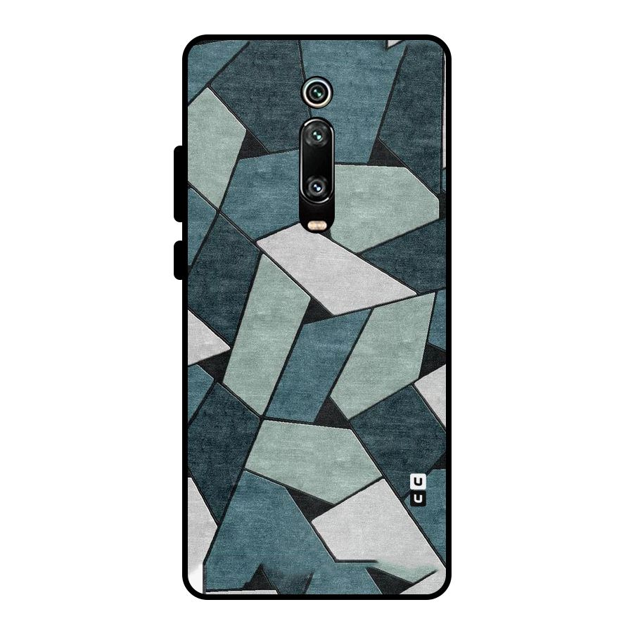 Concrete Green Abstract Metal Back Case for Redmi K20